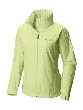 Columbia Switchback II Jacket Womens L Spring Yellow Waterproof Lightweight